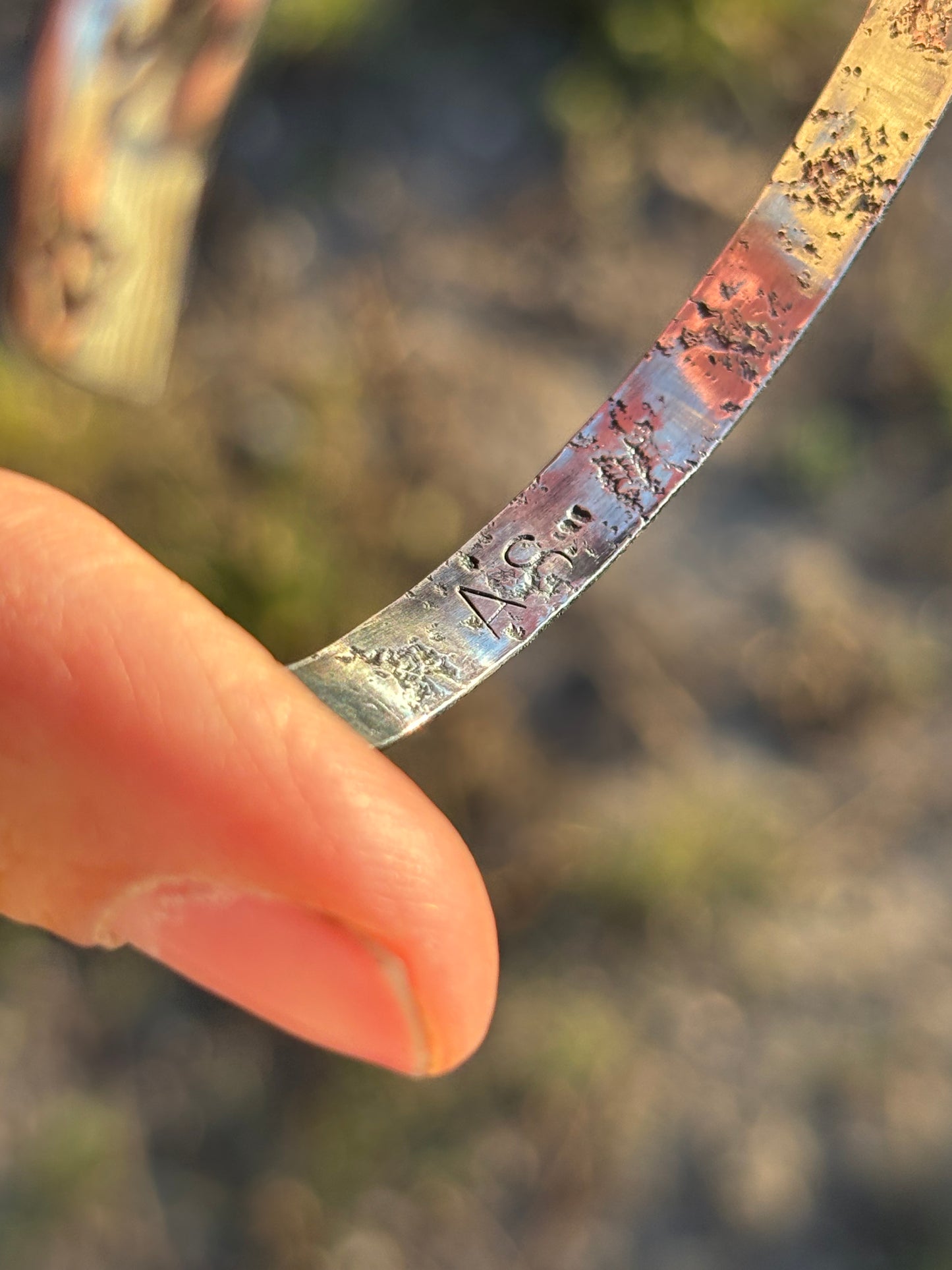 Australian opal cuff bracelet