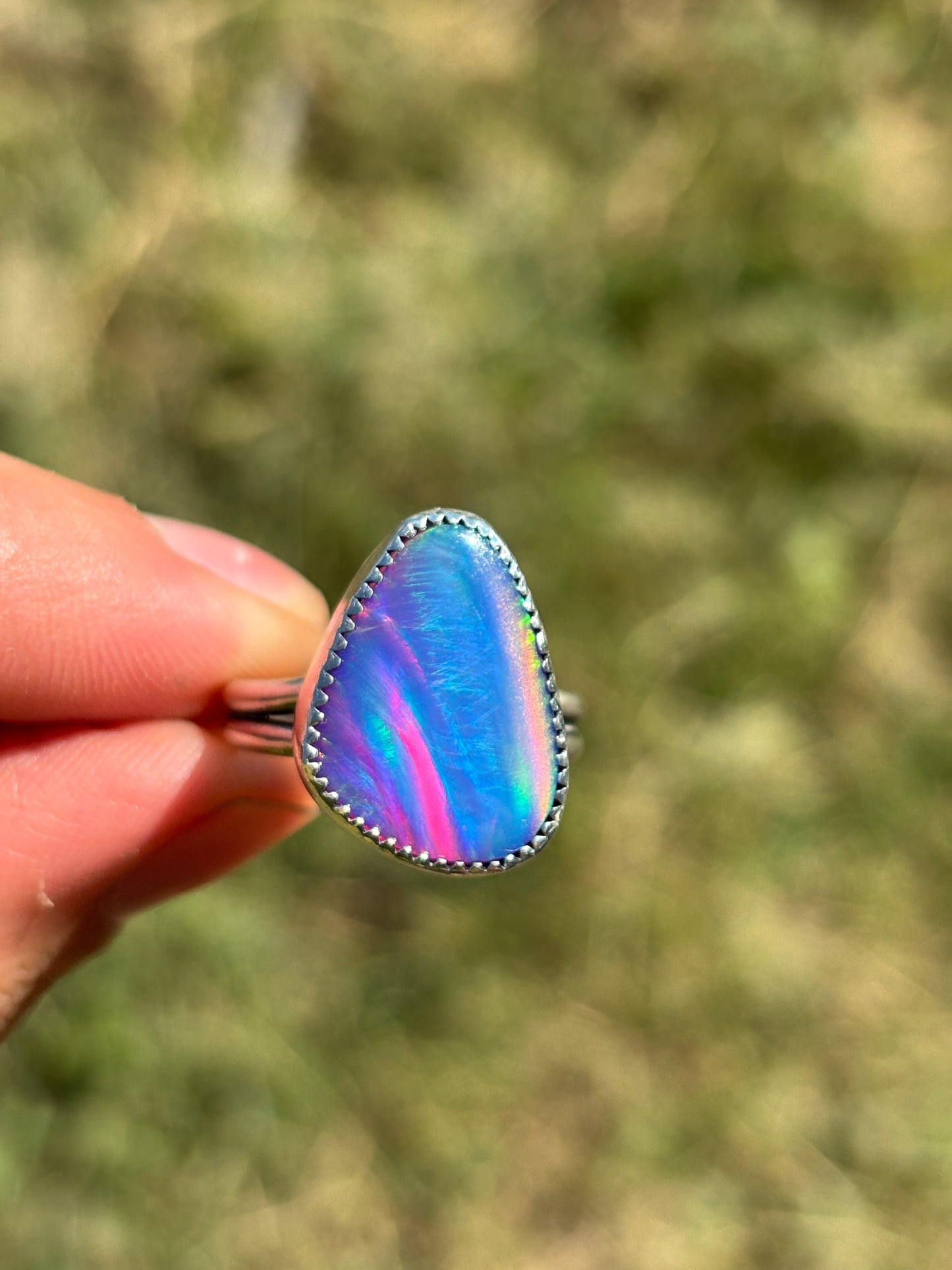 Aurora Opal Ring size 9 3/4