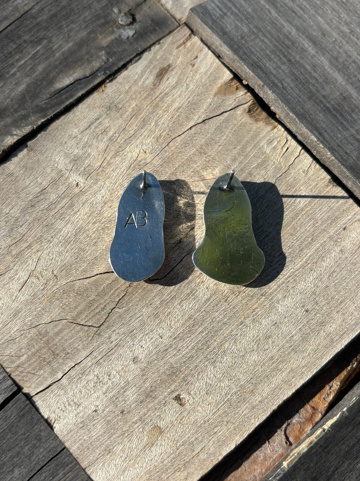 Sonoran gold and opal studs