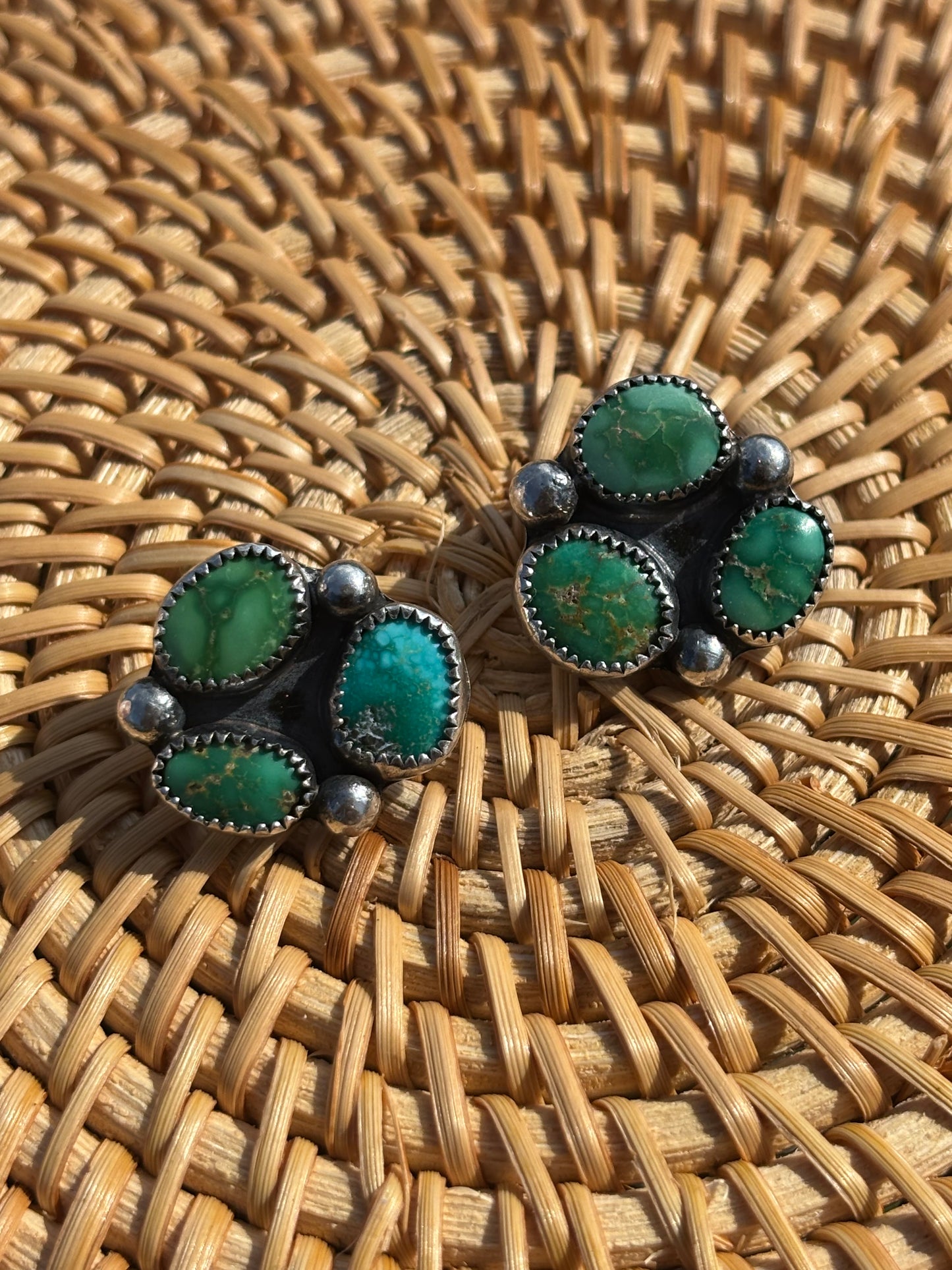 Emerald Valley Cluster Earrings