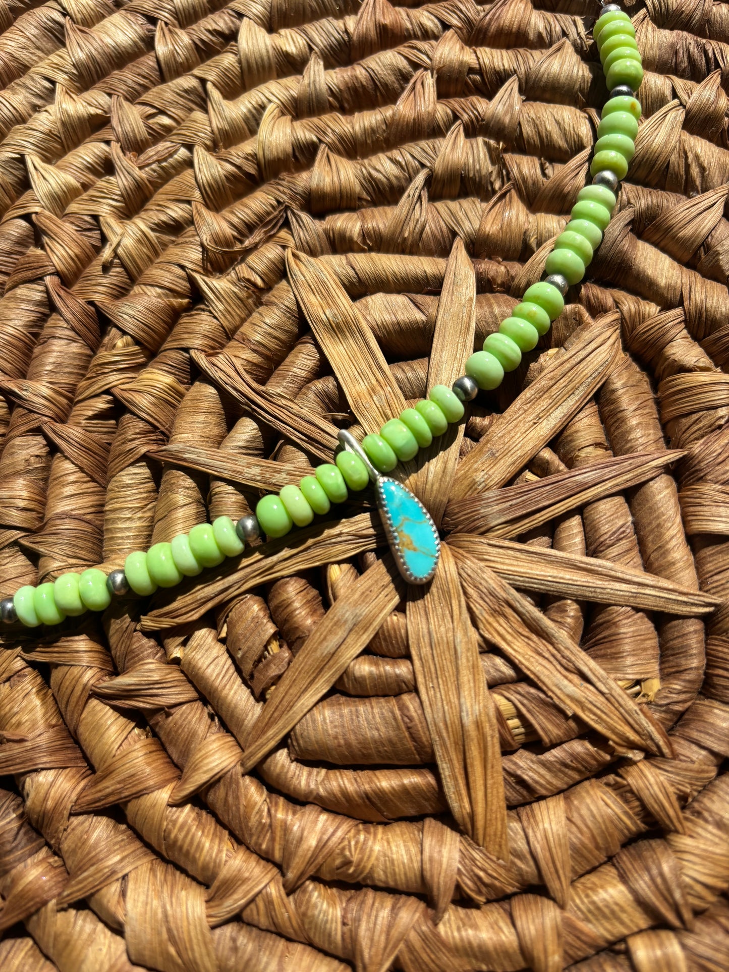 Funky Green Opal Anklet