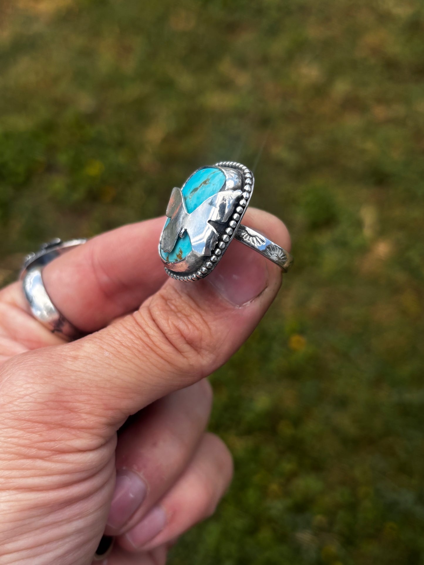 Kingman Butterfly Statement ring size 7 1/4