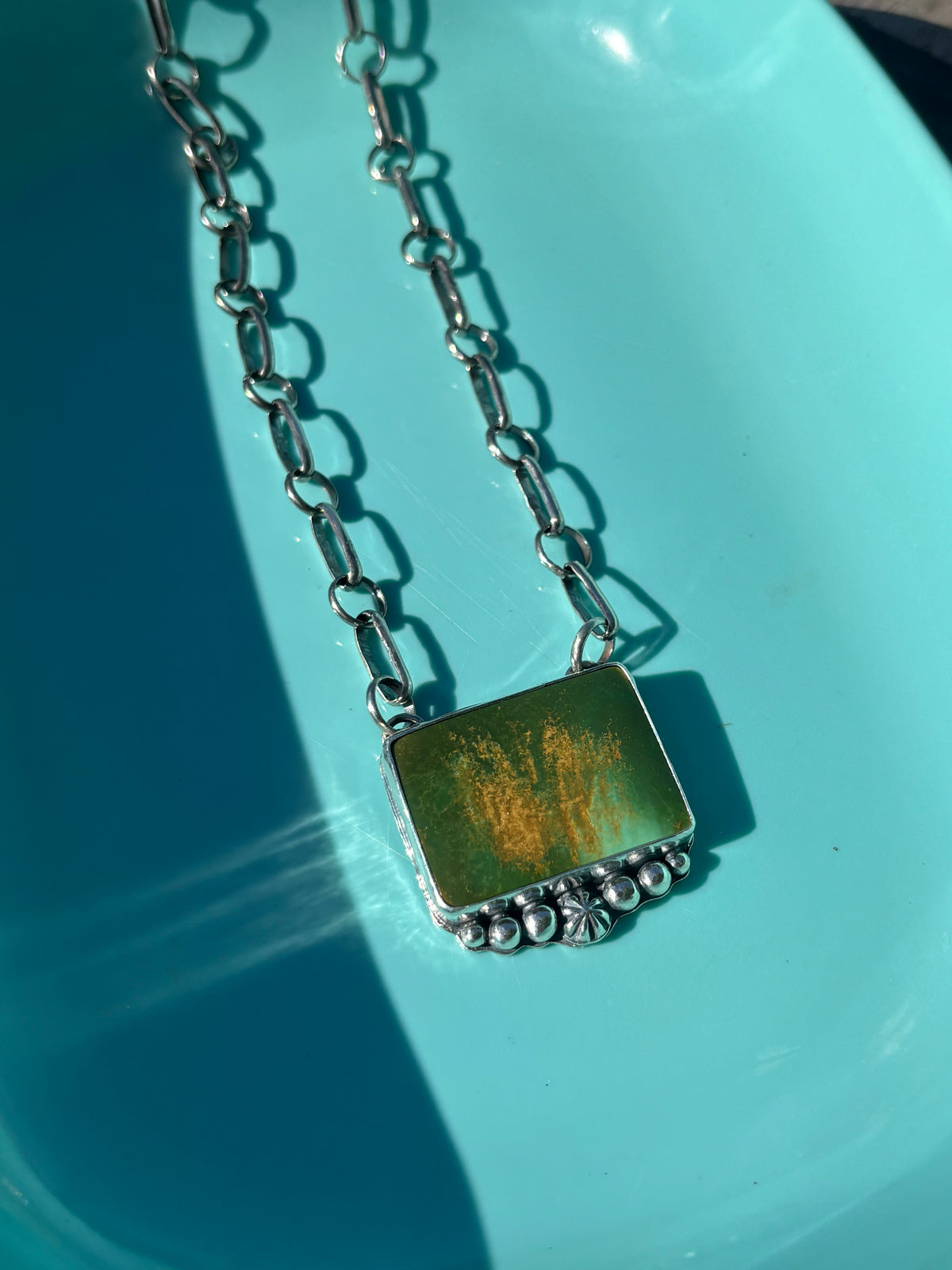XL royston turquoise necklace