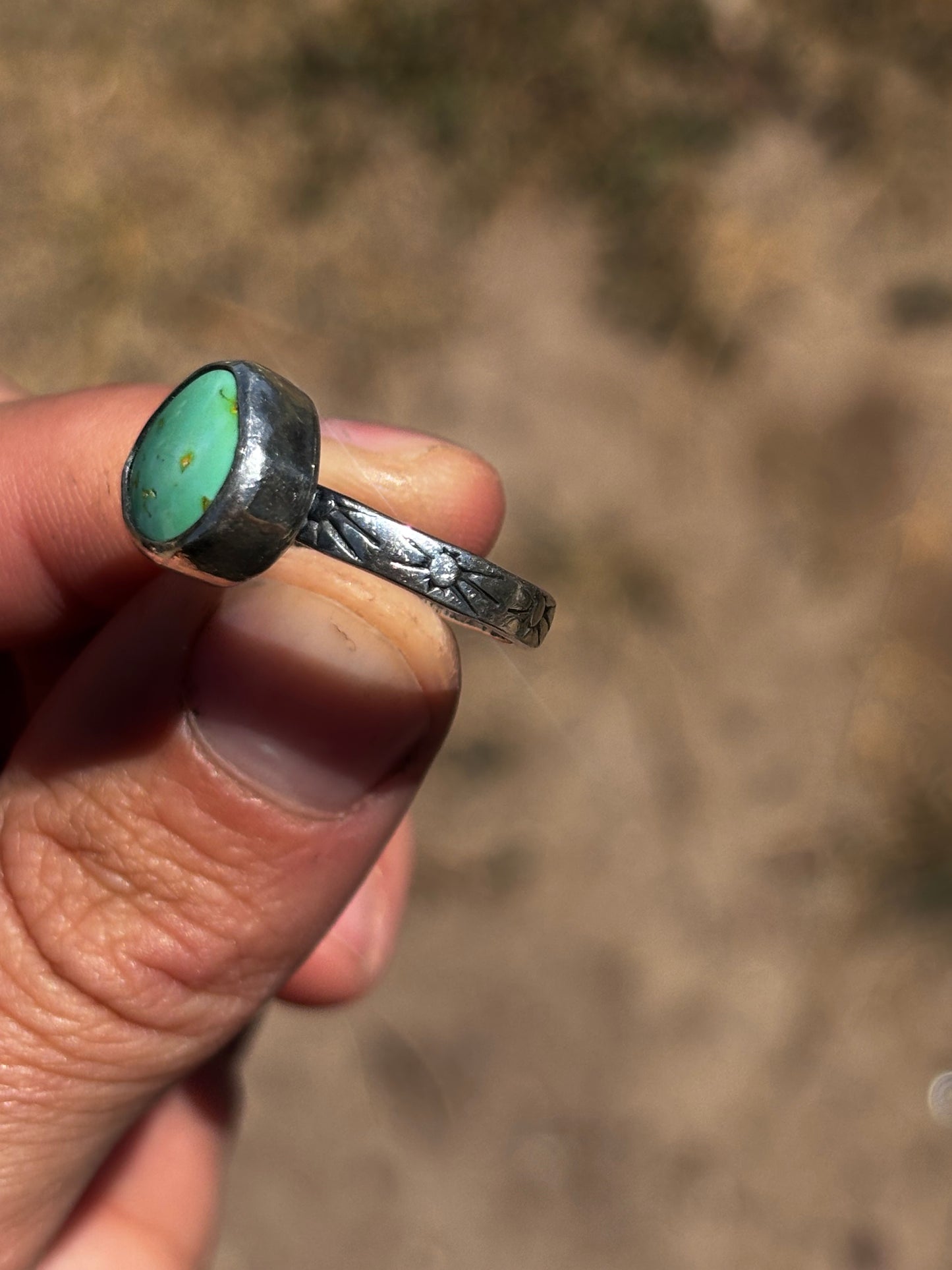Manhattan Turquoise stacker size 6 3/4