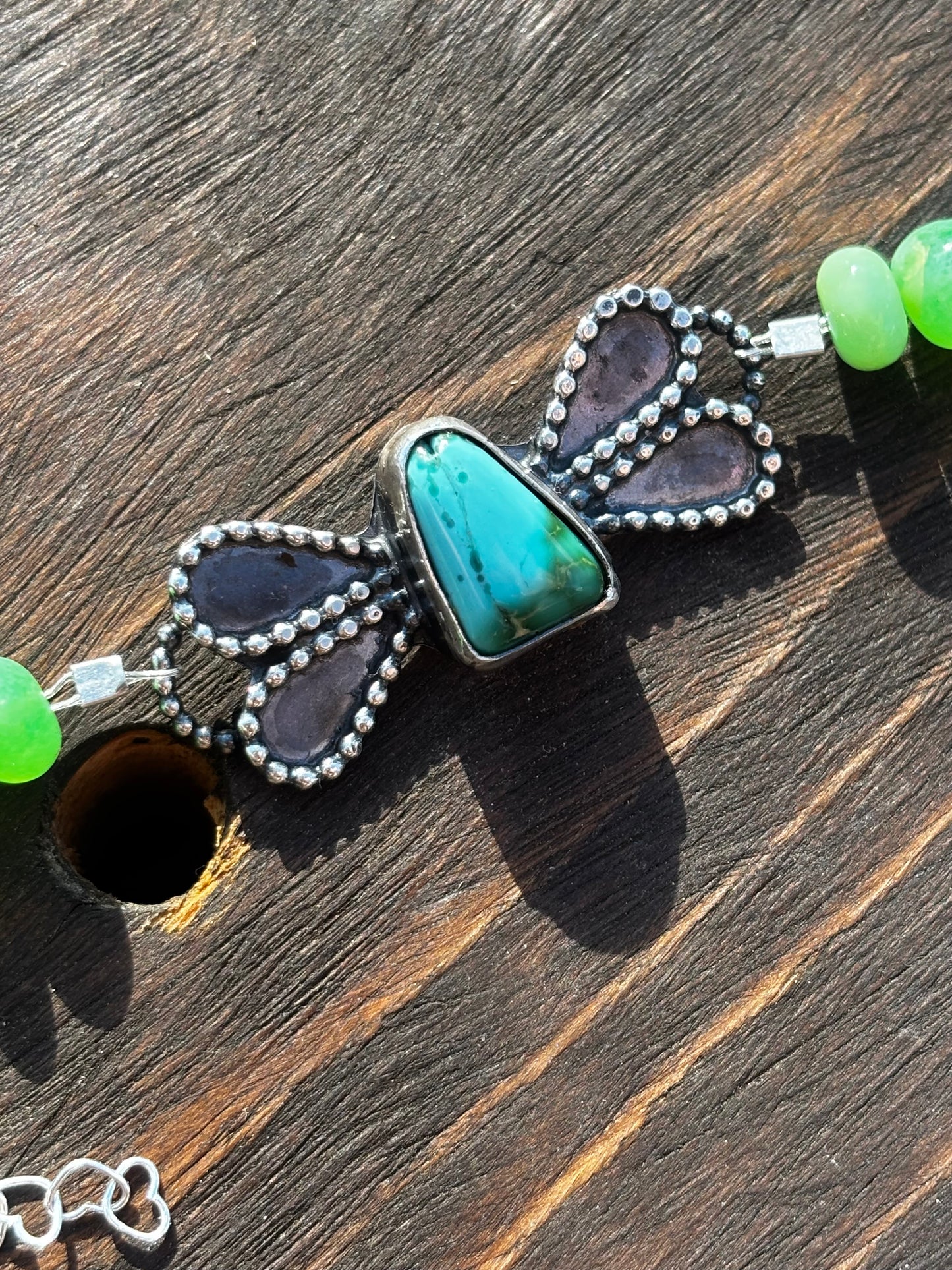 High grade Royston beaded butterfly bracelet