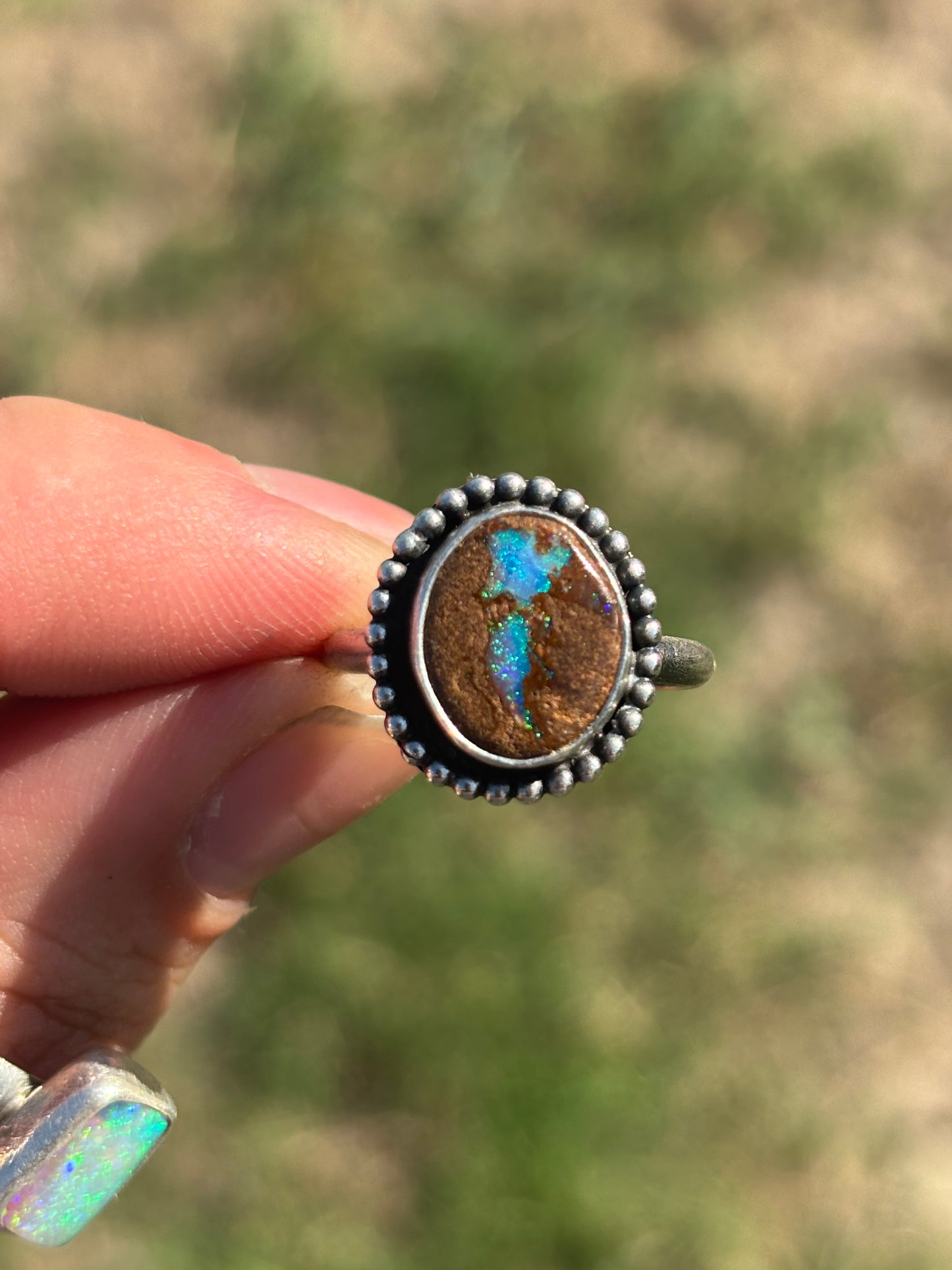 Australian opal ring size 7.5