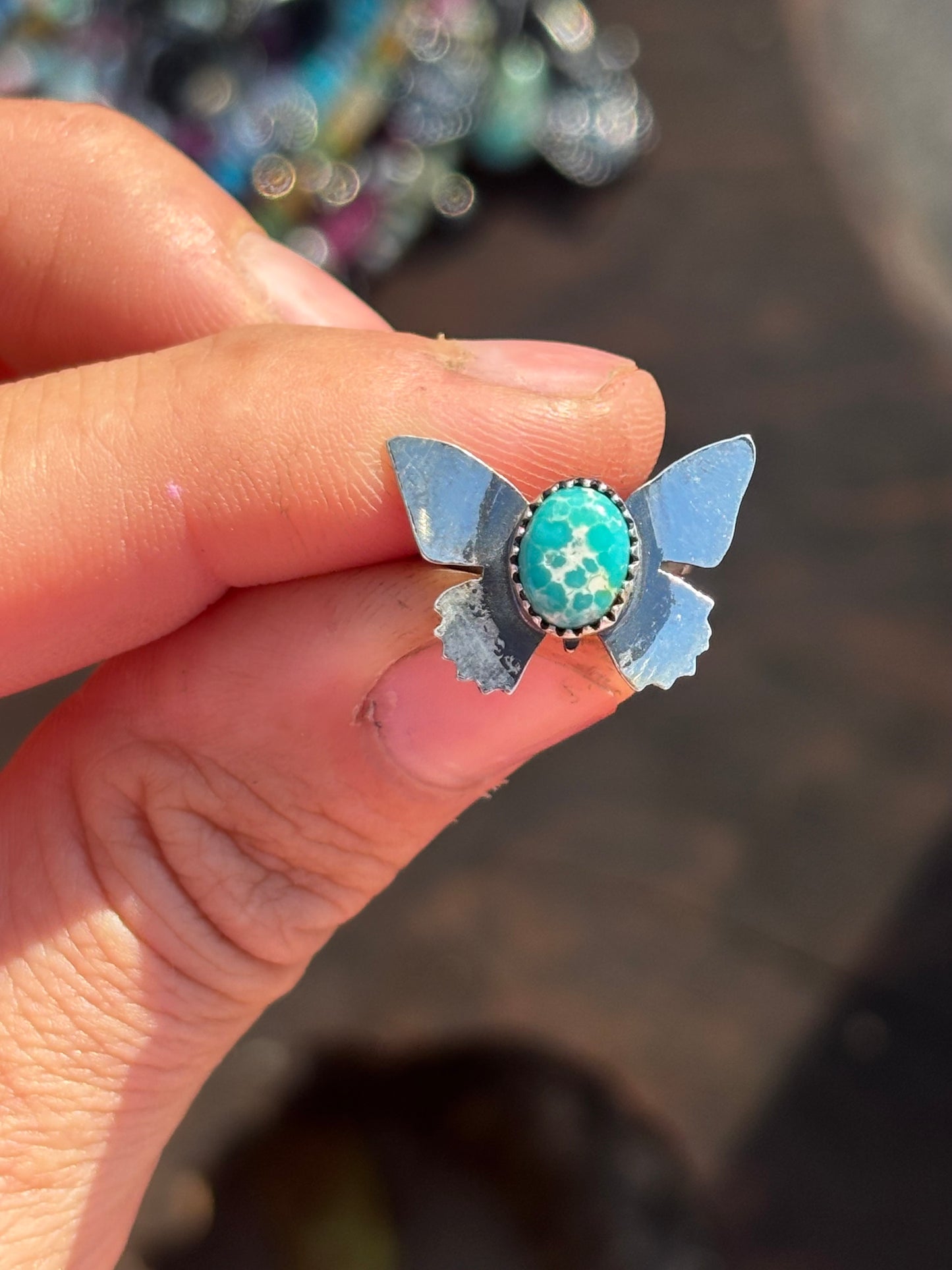Emerald valley butterfly hair accessory