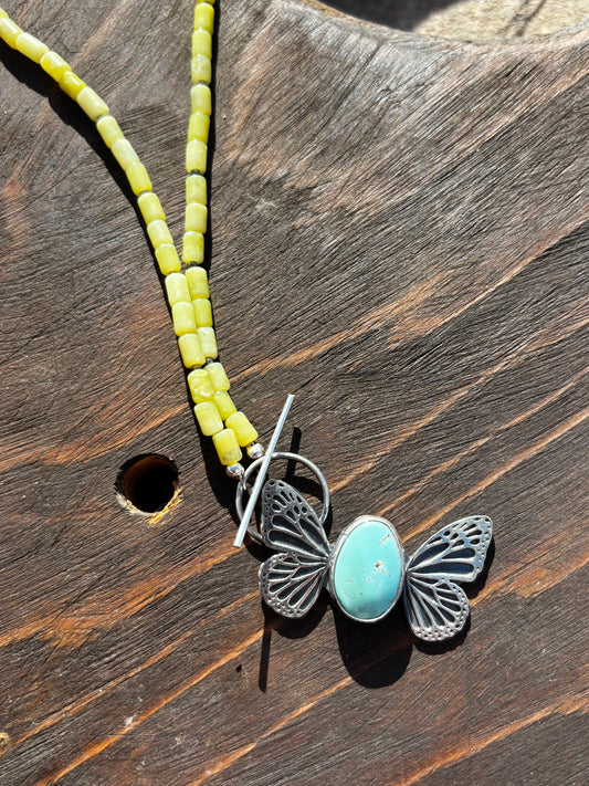Royston Butterfly Toggle necklace