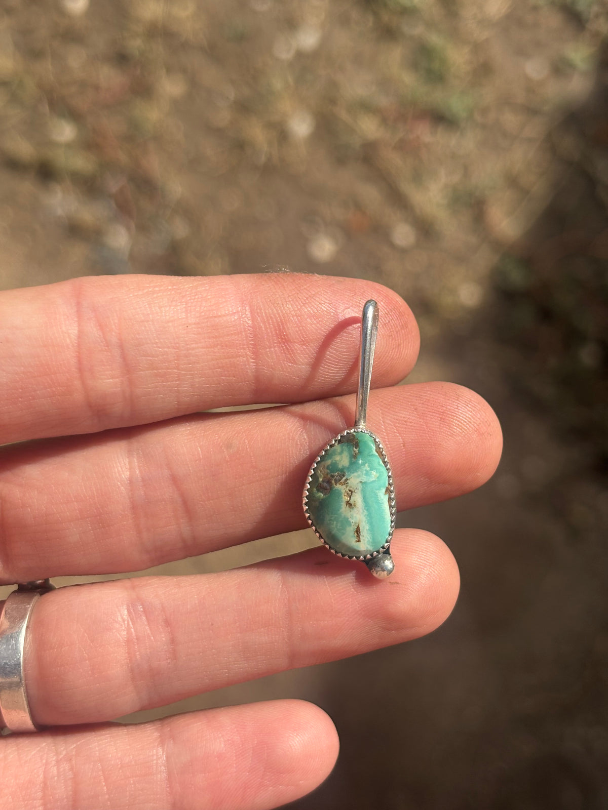 Fox turquoise pendant/charm