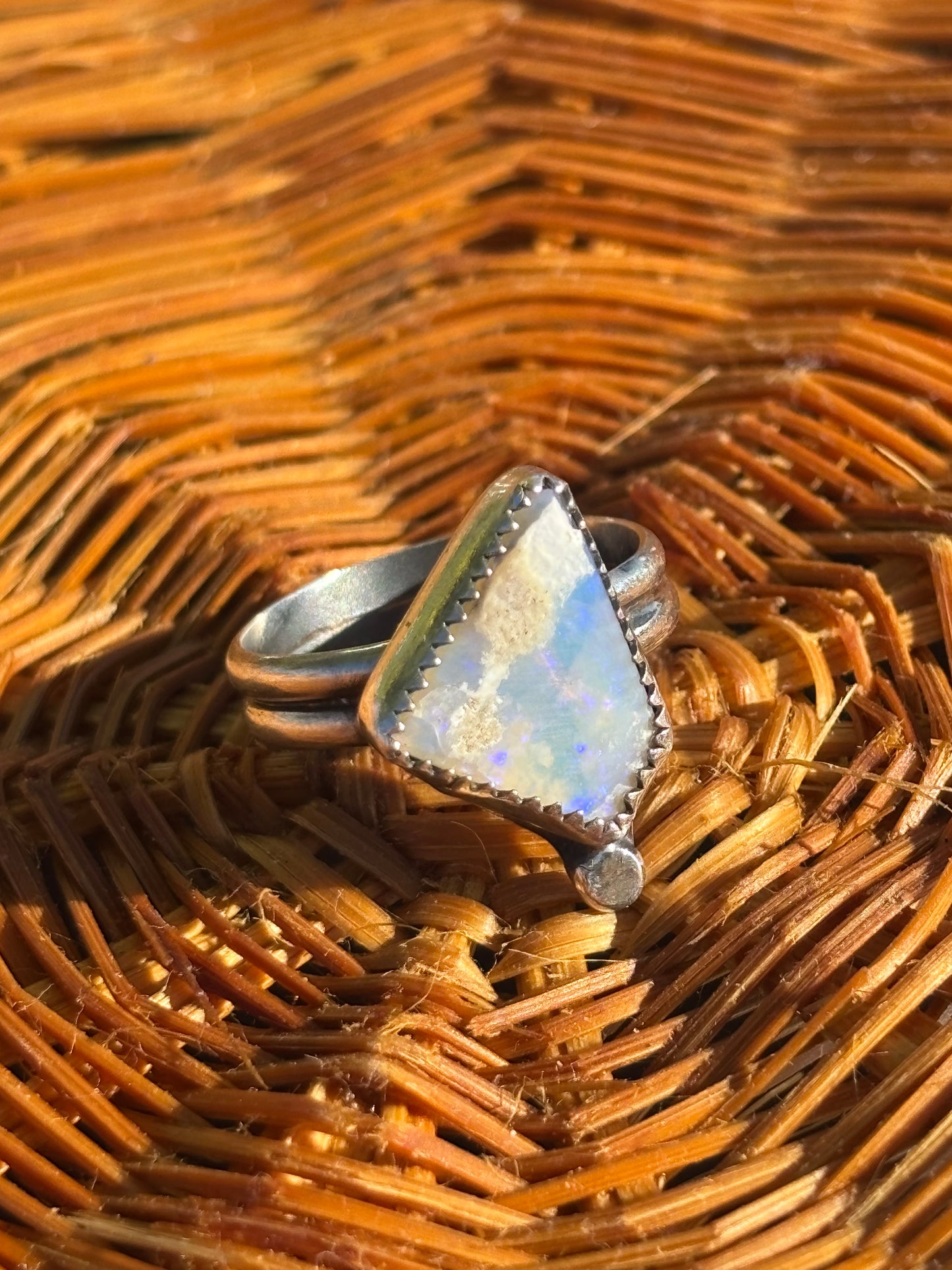 Mintabie Opal Stacker size 6