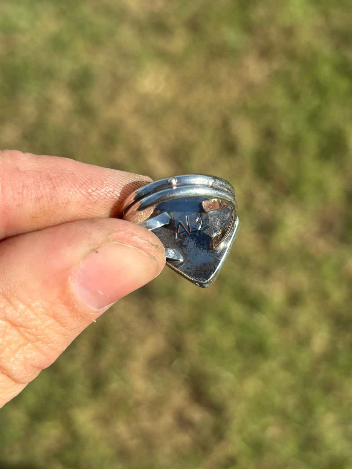 Mintabie Opal ring size 8