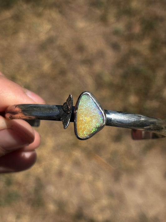 Australian Opal butterfly cuff