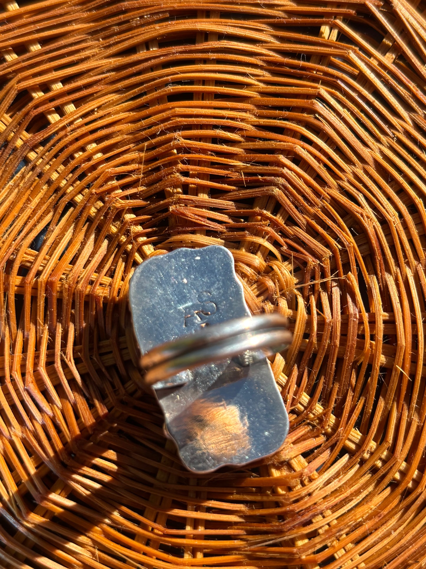 Mintabie Opal Statement ring size 7