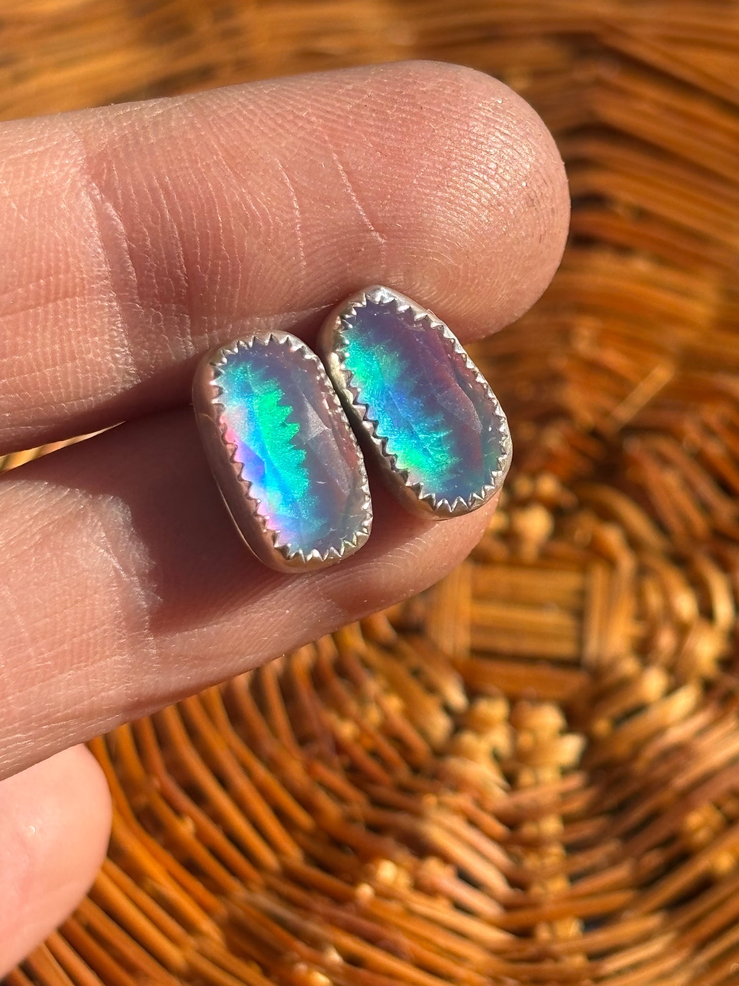 Aurora Opal Studs