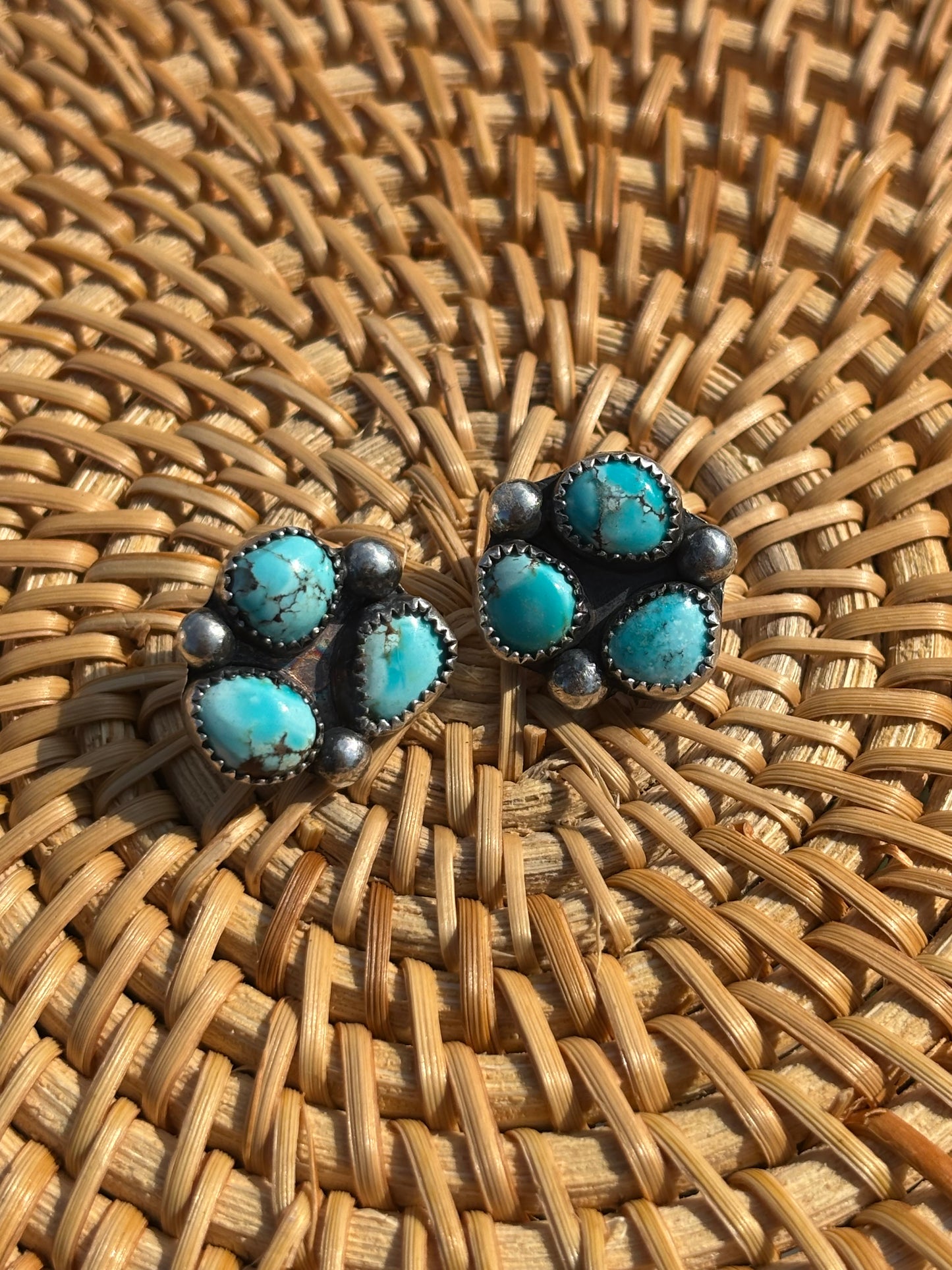 Golden Hills Cluster Earrings