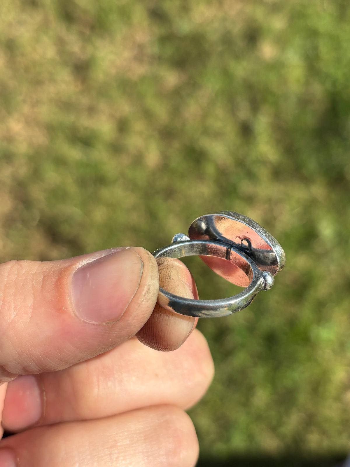 Mintabie opal ring size 9