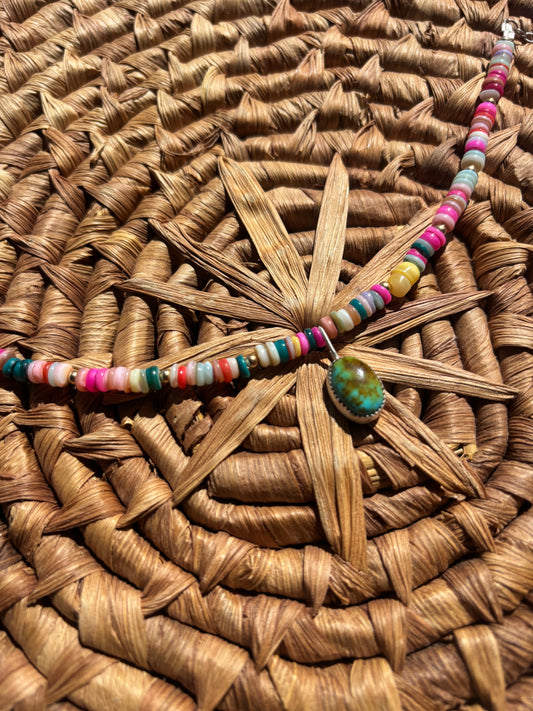Rainbow Shell anklet