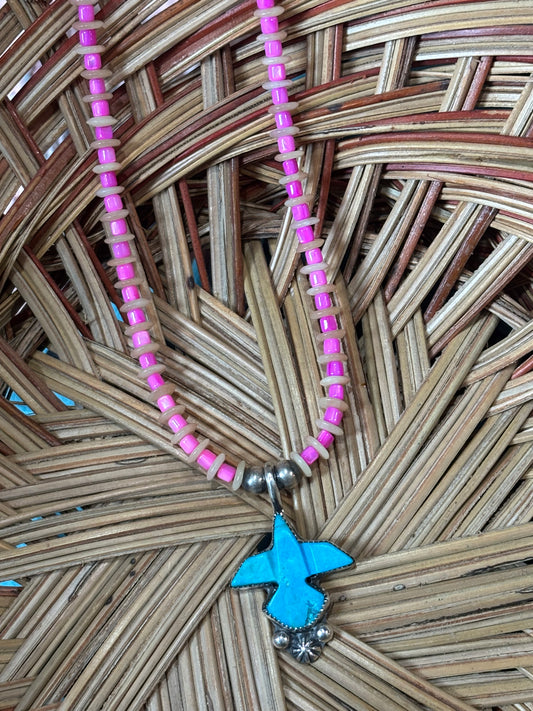 Funky thunderbird necklace