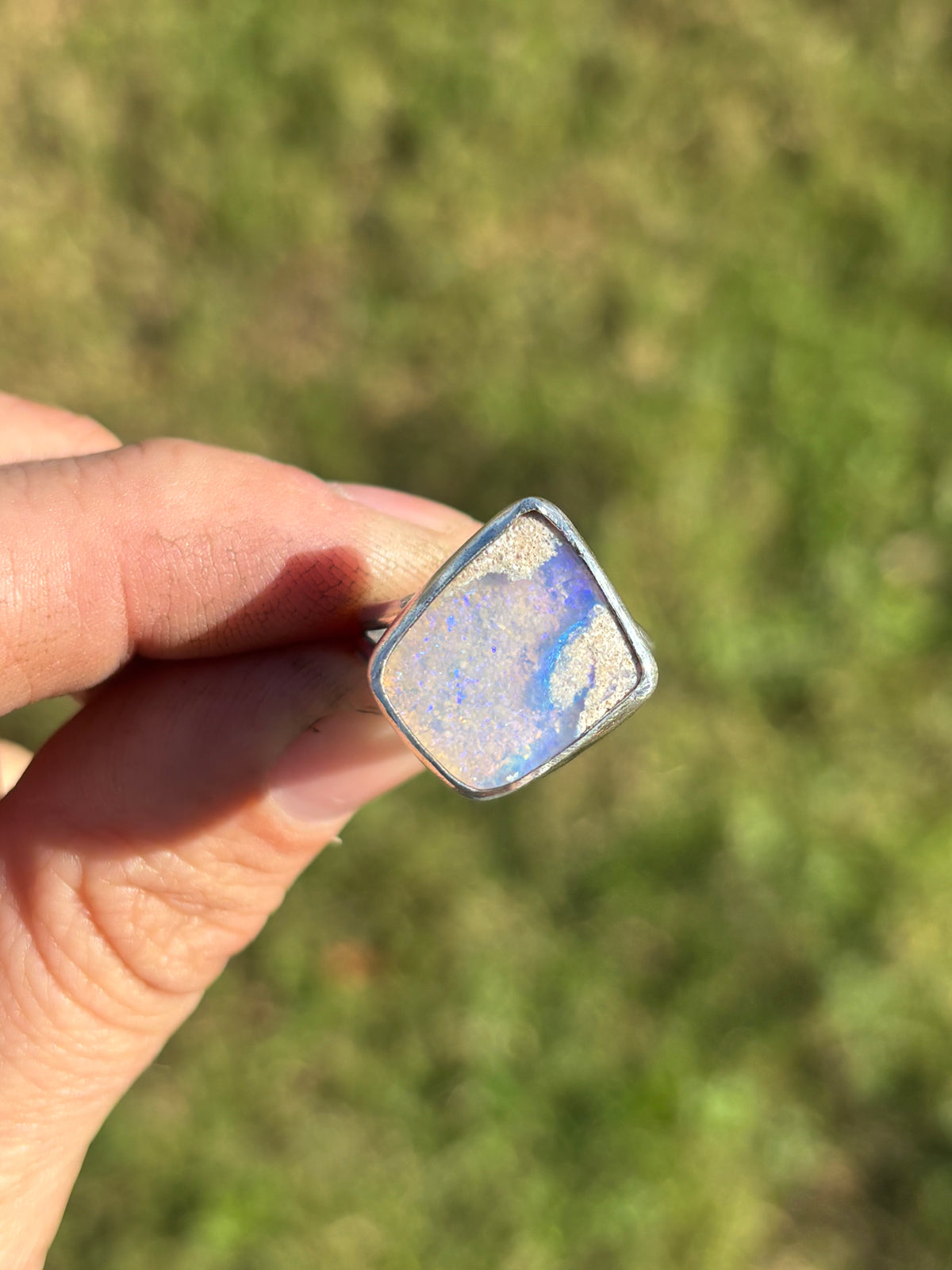 Mintabie Opal ring size 8