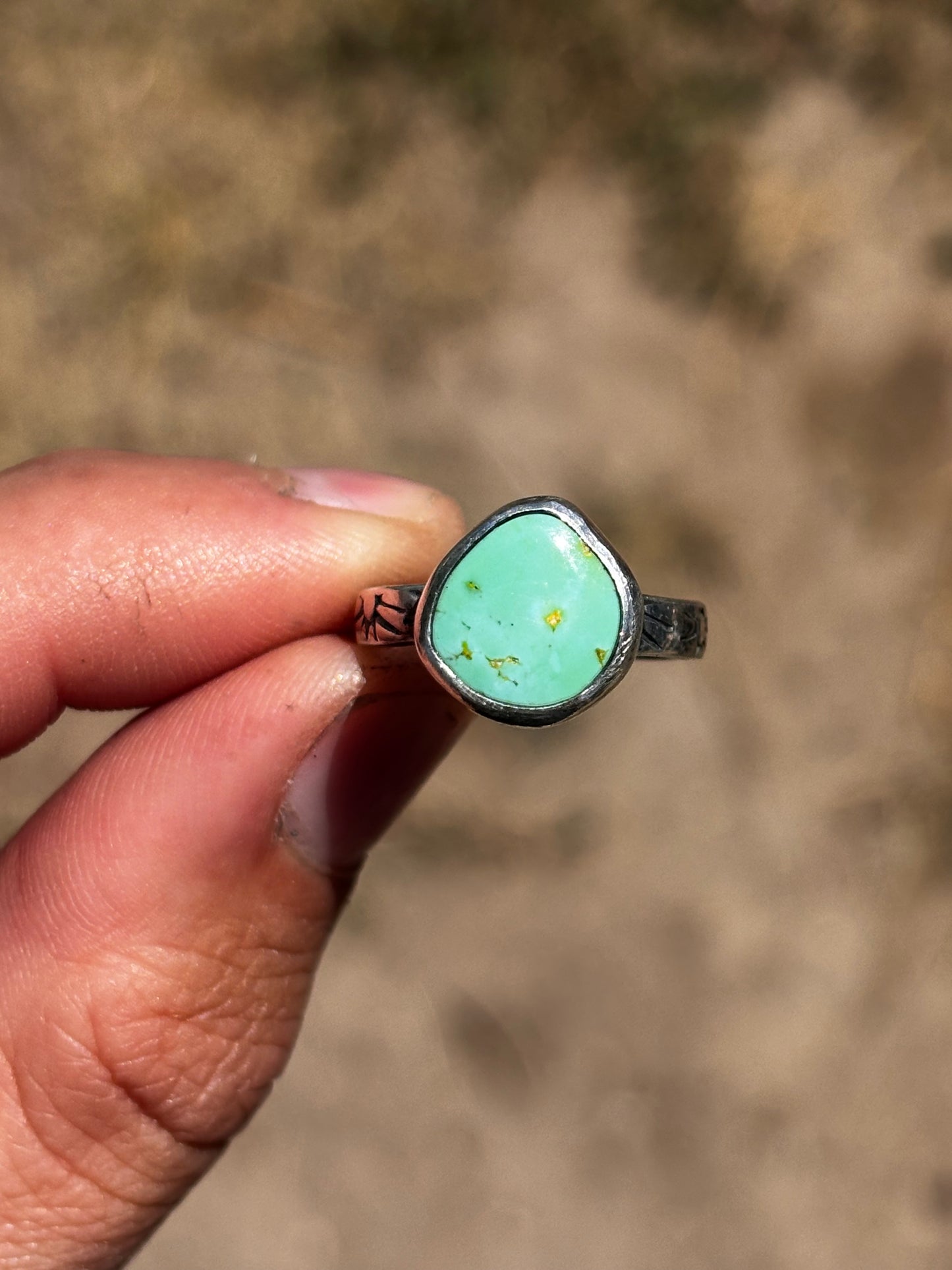 Manhattan Turquoise stacker size 6 3/4
