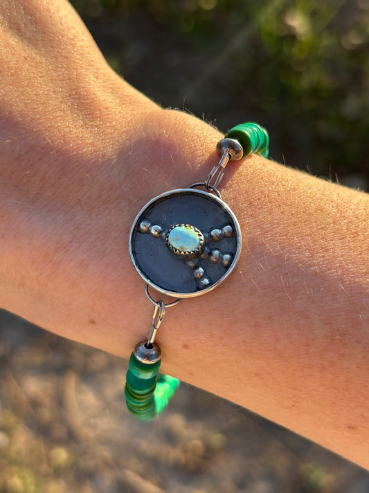 Sonoran mountain peace sign bracelet