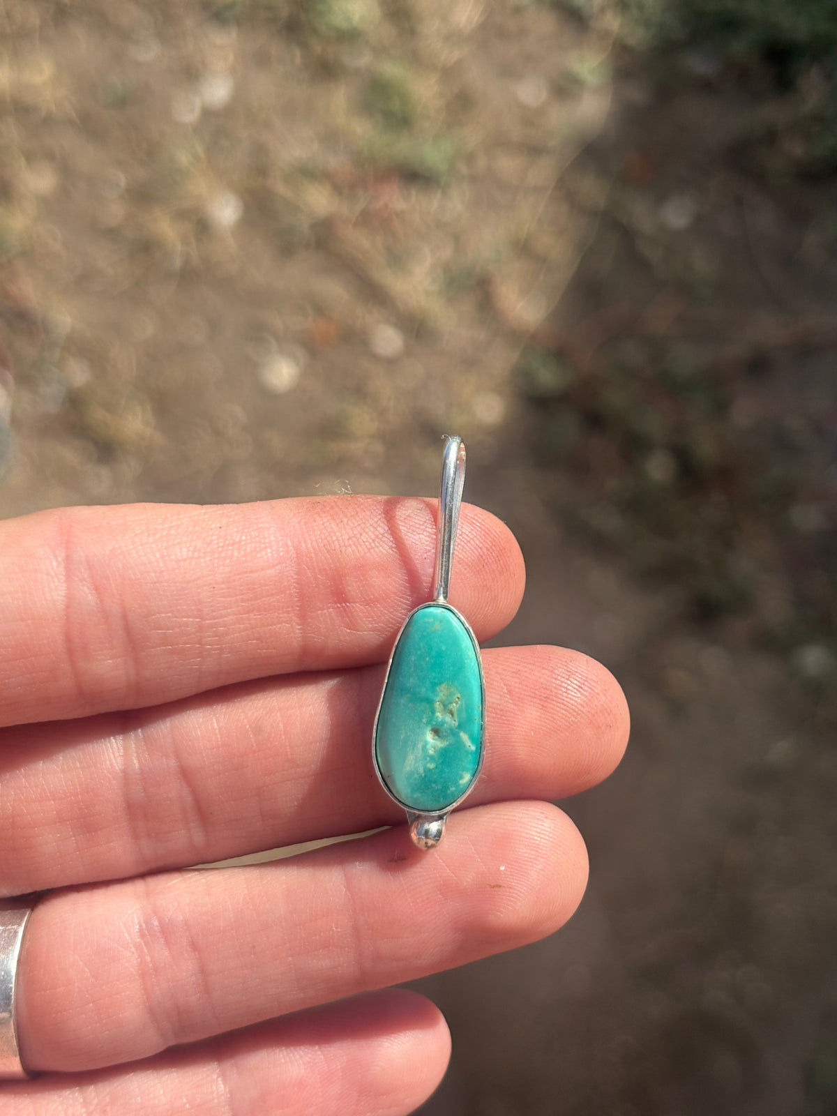 Fox turquoise pendant/charm