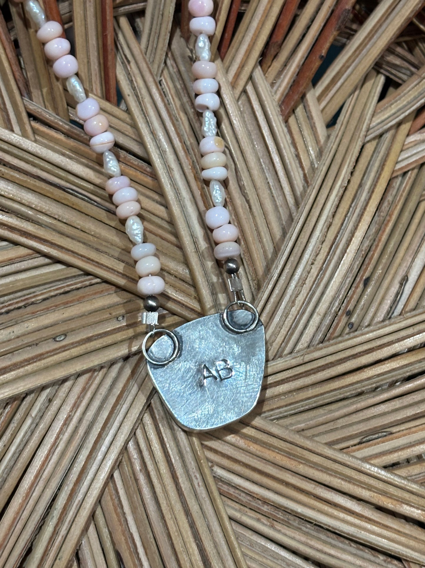 Chunky Australian opal beaded necklace