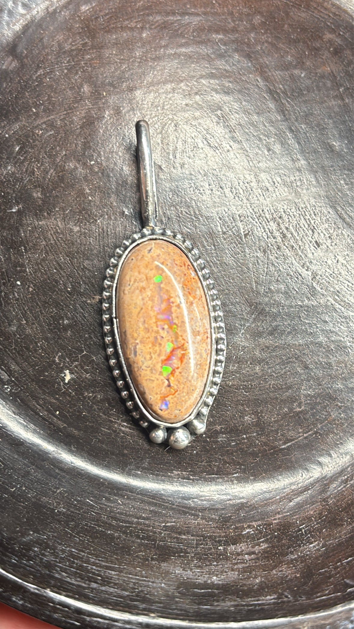 Mexican Fire Opal Pendant