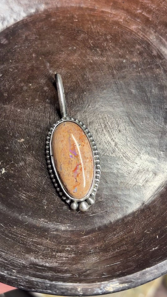 Mexican Fire Opal Pendant