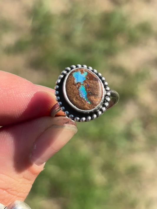 Australian opal ring size 7.5